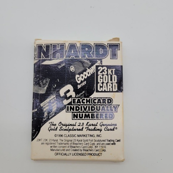 1996 Dale Earndhardt 7 Time Nascar Cup Champion 23kt Gold Card #0339 - Picture 4 of 5